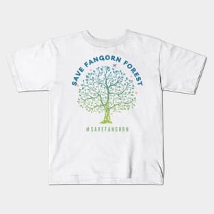 Save Fangorn Forest - Blue Tree - Funny Kids T-Shirt